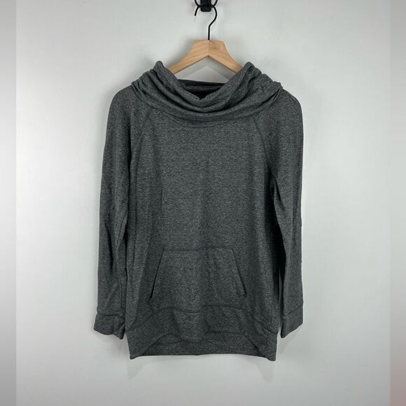 Lou & Grey Cowl Neck Grey Long Sleeve Sweatshirt M - Picture 1 of 6
